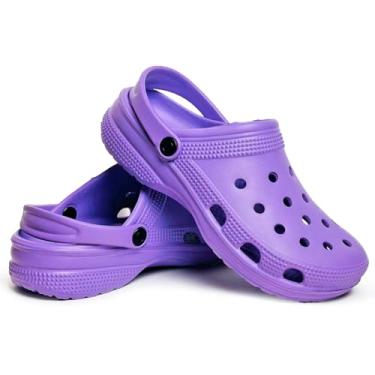 Imagem de Babuche Feminina Masculina Confotavel Croks Sandalia Papete Ortopédico Solado Em Eva (Lilas, BR, Adulto, Numérico, 36)