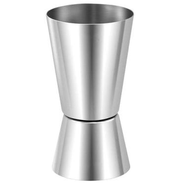 Imagem de Copo dosador duplo em inox para bebidas 25 ml e 50 ml - IMPORTADORA CA