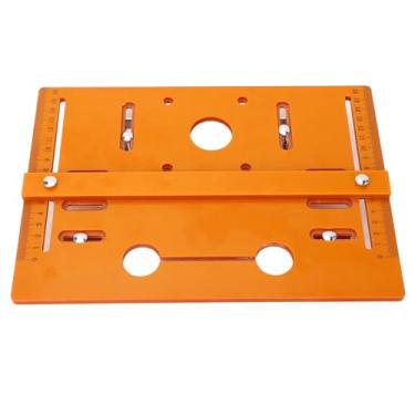 Imagem de Placa Base para Máquina de Corte para Marcenaria Multifuncional 28x20cm Placa Giratória para Roteador Bom Acabamento Design de Capa de Tamanho Grande Cabo Ergonômico Compatível