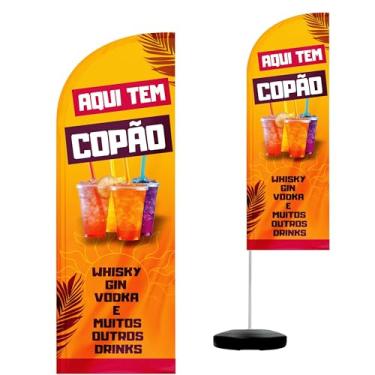 Imagem de Wind Banner Completo de 2,10m Copão De Whisk, Gin, Vodka e Muitos Outros Drinks
