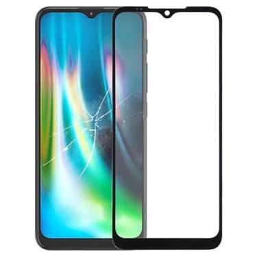 Imagem de Peças de substituição de telefone celular Lente de vidro externo da tela frontal para Motorola Moto G8 Plus XT2019 / XT2019-2 (preto) Acessórios telefônicos