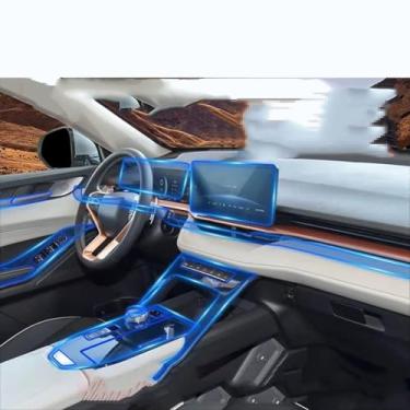 Imagem de CHLSHZXD Película transparente TPU para interior de carro, engrenagem, painel de porta, acessórios de carro, para Haval H6 3rd 2021-2023 3 Geração