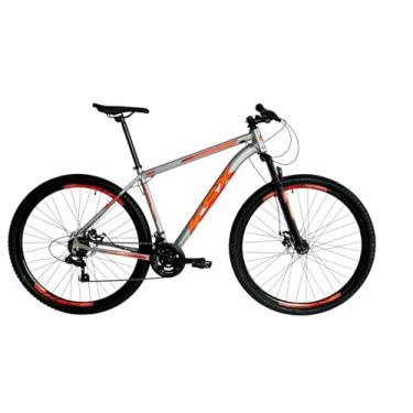 Imagem de Bicicleta Aro 29 Bike MTB 21v Marchas KSW ou KSX XLT 200 Cabeamento Superior Interno (PRATA BRILHO (ADS LARANJA), 15)