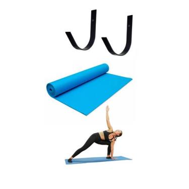Imagem de Par De Suporte De Tapete De Yoga Para Fixar Na Parede - Gerdau