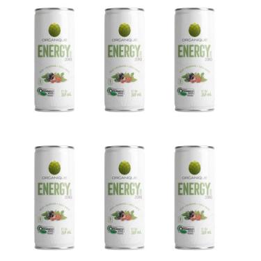 Imagem de Energético Orgânico Organique Zero Açúcar Lata 269ml Kit 6un