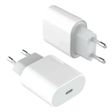 Imagem de Adaptador Turbo Power Direct + Cabo Usb Tipo C Branco - Mdm