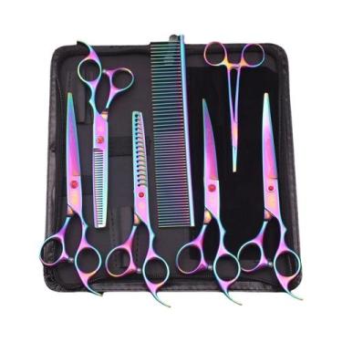 Imagem de Kit de Tesouras para Tosa de Animais Dragão Roxo - 7 Polegadas - Tesou