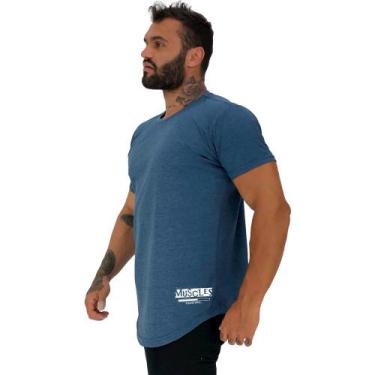 Imagem de Camiseta Longline Masculina MXD Conceito Estampa Lateral Muscles Loadi
