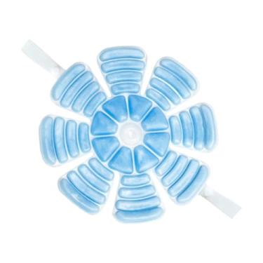 Imagem de kowaku Capacete com bolsa de gelo, forro de capacete, inserção de resfriamento portátil, almofada de resfriamento para esportes, trabalho, atividades ao ar