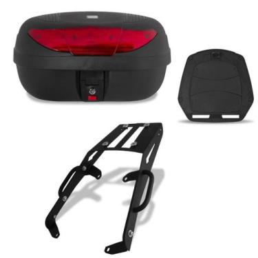 Imagem de Bau De Moto 45 Litros Pro Tork Com Bagageiro Versys 650 2010 Até 2013,