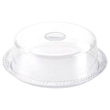 Imagem de Porta Bolos - Boleira em PS Cristal, 26 cm de Diâmetro com Tampa e Alça - Transparente