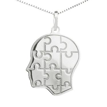 Imagem de Colar Psicologia Coleção Formatura em Prata 925 - Sam Joias