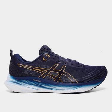 Imagem de Tênis Asics Gel-Electrus 2 Masculino, Marinho, Dourado, 42