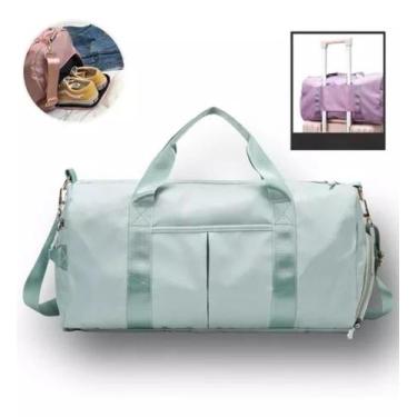 Imagem de Bolsa para Viagem Passeio e Treino Mala Transversal - TR Bolsas, Verde
