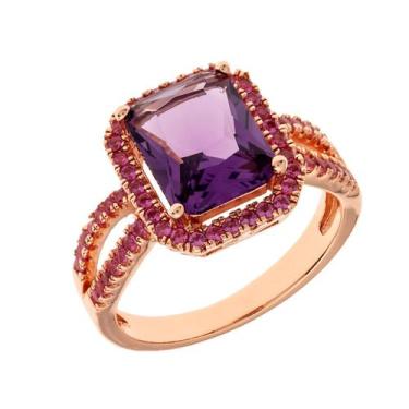 Imagem de Anel feminino Elegant Confetti Juliet banhado a ouro 18k tamanho 8