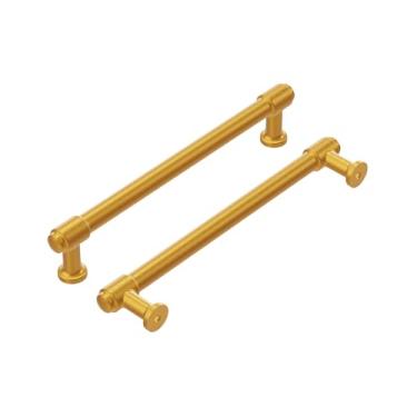 Imagem de Hickory Hardware Puxador da coleção Piper H077854BGB, 160 mm de centro a centro, bronze dourado escovado