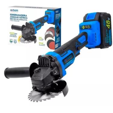 Imagem de Esmerilhadeira Eletrica Sem Fio 2 Baterias 48V Estojo 25 pçs