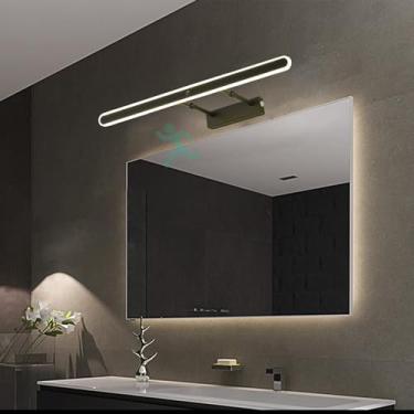 Imagem de GZZBMY Iluminação de parede LED espelho de banheiro com sensor de movimento arandelas de parede acrílicas modernas retráteis internas com interruptor para guarda-roupa quarto sala de estar maquiagem