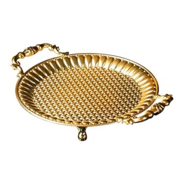 Imagem de Generic Prato de frutas, prato de aperitivos, elegante de frutas secas, multifuncional com alças, bandeja de servir para doces, massas, lanches para jantar, 28 Cm X 22 Cm X 5.5