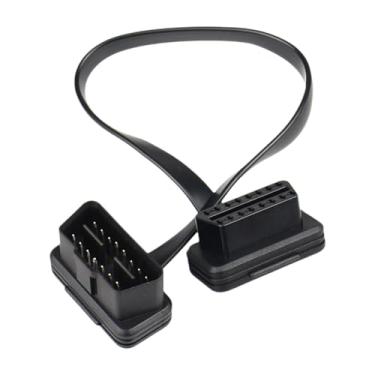 Imagem de Generic Cabo de extensão de fita plana OBD2 de 16 pinos para carros femininos OBD 2 Extensão Conector para Scanner de código OBD de 16 pinos OBD, 150cm 59.06inch