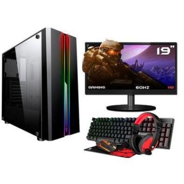 Imagem de Pc Gamer Gaming Info, I7, 16GB RAM, 1TB, 1050ti 4GB, Monitor 21.5 + Kit Gamer Teclado, Mouse E Headset, Fonte 500w.