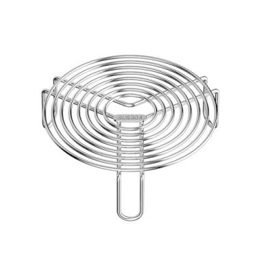 Imagem de Rack de cozimento a vapor de aço inoxidável 304 rack de frigideira a ar cesta a vapor para cozinhar saudável (perna alta: 7 cm/2,76", 26 cm/10,24")