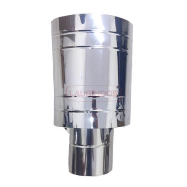 Imagem de Chapéu Canhão Sputnik Para Duto 10 Polegadas Aço Inox 430 - INOX LAURI