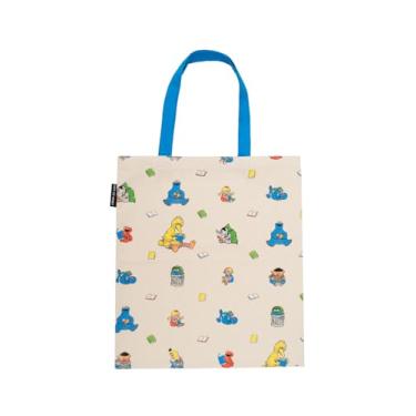 Imagem de Out of Print Vila Sésamo: Sacola para leitores com bolso interno - Presente oficialmente licenciado para amantes de livros