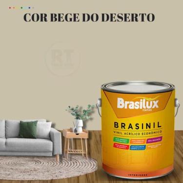 Imagem de Tinta Parede Bege Acrílica Brasinil  3,2l - BRASILUX , BEGE DO DESERTO