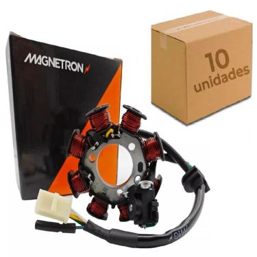 Imagem de Estator Honda Cg Titan 150 2005 Magnetron Kit Com 10 Peças