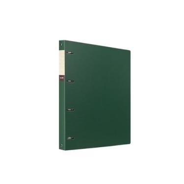 Imagem de Pastas de arquivo A4 Fichário perfurado de folhas soltas PP pasta de arquivos espessada com quatro furos arquivo informações organizador folheto arquivo jaqueta (verde)