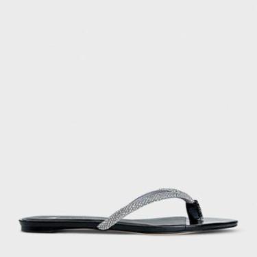 Imagem de Chinelo Flat Thong Cristal Couro Carrano 239028-Feminino