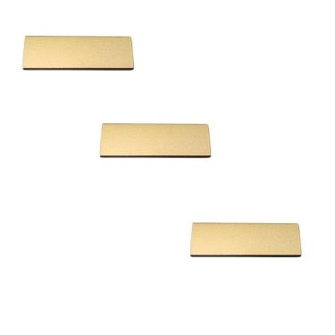 Imagem de Kit 3 Puxador Moveis Ken 32Mm Dourado Matte Fosco Zen