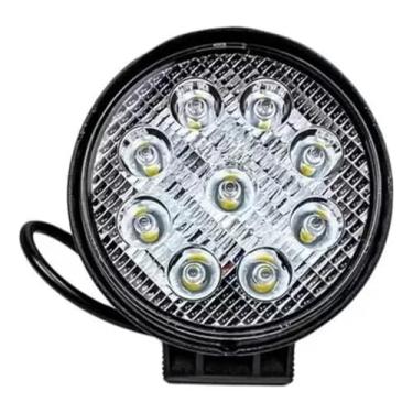 Imagem de Farol De Milha Redondo 4" 9 Leds 27w 12/24v 6000k off road