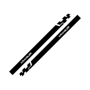 Imagem de Adesivos Laterais Para Porta De Carro Jeep Cherokee Commander Compass 