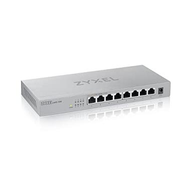 Imagem de ZYXEL Switch Ethernet Multigig Não Gerenciável Zyxel De 8 Portas 2,5 Gbb, 8 Portas 100/1 Gb/2,5 G Mbps, Plug & Play, Caixa De Metal, Para Mesa Ou Montagem Em Parede, Divisor Ethernet Mg-108