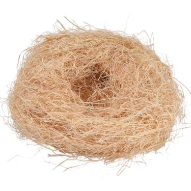 Imagem de CREATCABIN Caixa de presente de 30 g de ráfia natural de grama de aninhamento de pássaros, cesta de Páscoa, caixa de presente, vaso de enchimento, canário, para pássaros, animais de estimação, gaiolas