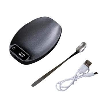 Imagem de Bothyi Balança digital de cozinha de alta precisão, mini balança eletrônica portátil para chá, ferramenta de pesagem para escritório e casa, Preto