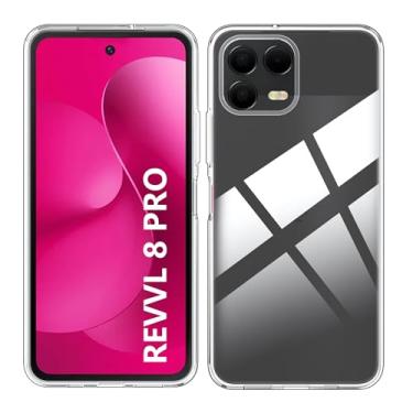 Imagem de Suttkue Capa protetora de silicone T-Mobile Revvl 8 Pro, de alta qualidade, resistente a arranhões, poliuretano termoplástico antiderrapante