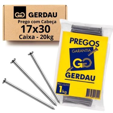 Imagem de Prego 17x30 Com Cabeça 20kg Gerdau