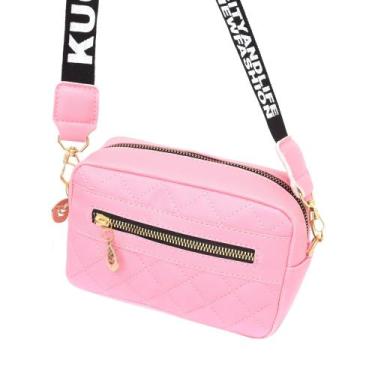 Imagem de Shoulder bag Bolsa feminina Transversal - Franca Bags, Rosa