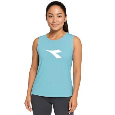 Imagem de Regata Diadora Big Logo Feminina - Azul G, Azul, G