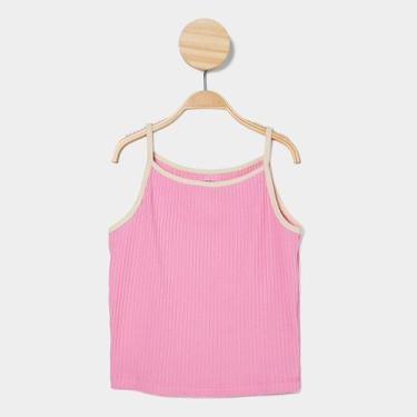 Imagem de Regata Infantil Hering Casual Menina, Rosa, 8A