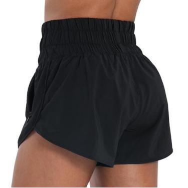 Imagem de Shorts Sunzel, cintura alta, malha de secagem rápida e bolsos com zípe