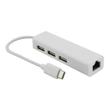 Imagem de CABO USB TIPO CM 3.1/HUB 3 PORTAS 2.0 + RJ45