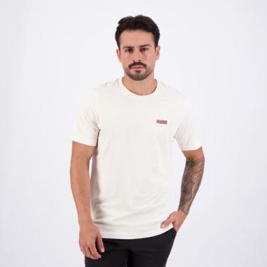 Imagem de Camiseta Puma ESS 2 Color Small No. 1 Off White, GG