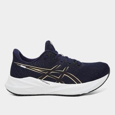 Imagem de Tênis Asics Versablast 4 Feminino, Marinho, Amarelo, 34