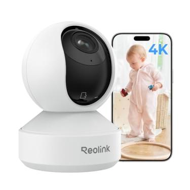 Imagem de Câmera de segurança interna, Reolink 5MP Super HD Plug-in Câmera WiFi com Pan Tilt Zoom/Alertas de Movimento, Ideal para Monitor de Bebê/Câmera Pet/Segurança Doméstica, WiFi de banda dupla, Múltiplas opções de armazenamento, Zoom E1