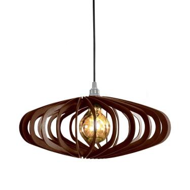 Imagem de Luminária Teto Lustre Pendente Balcão Cozinha Sala Egito Cor:chocolate