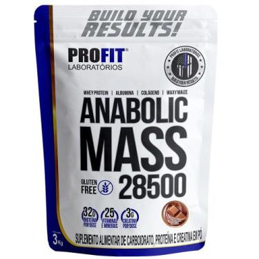 Imagem de Anabolic Mass 28500 Proteinas Suplemento Hipercalórico 3kg - Profit, m